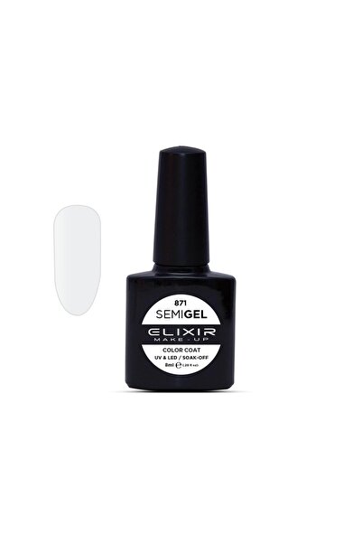 Elixir SEMI GEL (ΗΜΙΜΟΝΙΜΟ ΒΕΡΝΙΚΙ) - 871 (MILKY White) 8ML