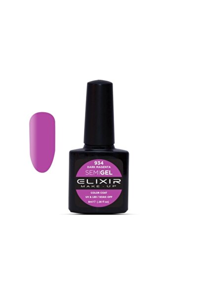 Elixir SEMI GEL (ΗΜΙΜΟΝΙΜΟ ΒΕΡΝΙΚΙ) - 934 (DARK MAGENTA) 8ML