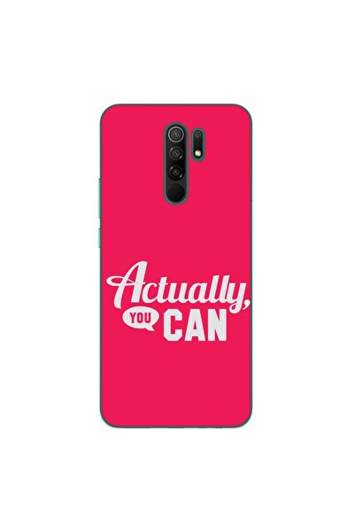 OEM Husa compatibila cu Xiaomi Redmi 9 Silicon Gel Tpu Model Mesaj Actually Y...