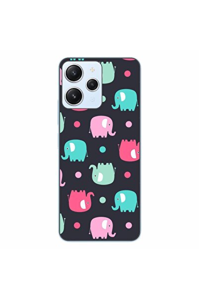 OEM Husa compatibila cu Xiaomi Redmi 12 4G Silicon Gel Tpu Model Pattern Elefant