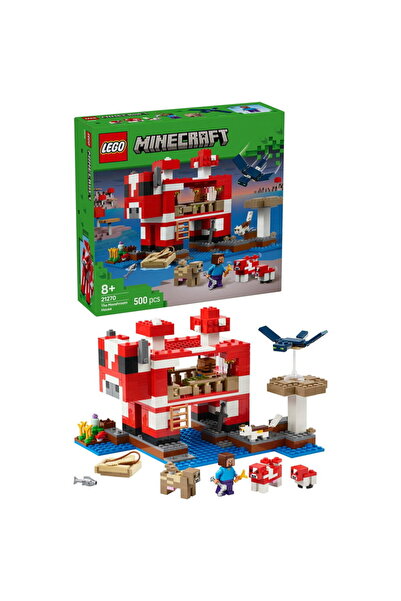 LEGO Minecraft - Casa Ciuper-vaca 21270, 500 piese, Multicolor