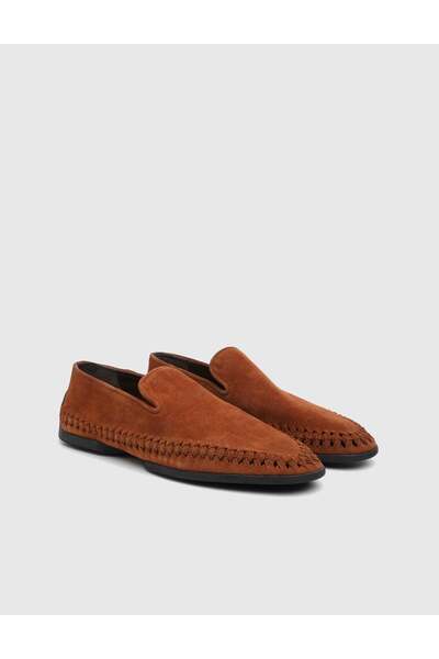 İLVİ Jaret Genuine Leather Men's Tan Loafer Shoes