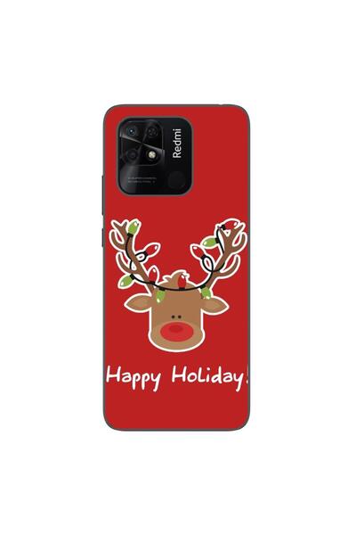 OEM Θήκη συμβατή με Xiaomi Redmi 10C Σιλικόνης Gel TPU με σχέδιο Χριστουγεννι...