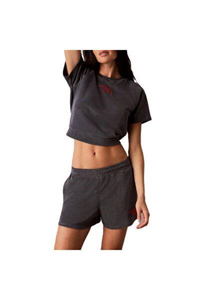 Calvin Klein Tricou SS TOWEL TERRY CROPPED SWEATSHIR Femei