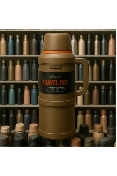 travelpot 4L 48 Saat Sıcak/Soğuk Koruyan Kamp Termosu | Aile ve Piknik Termos...