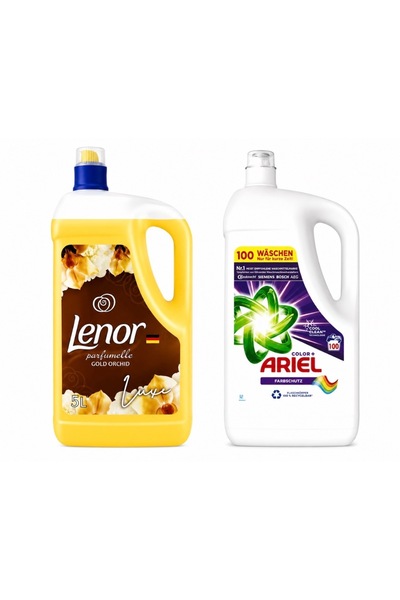lenor Promo Package Fabric Softener with Orchid Scent + Color Detergent +