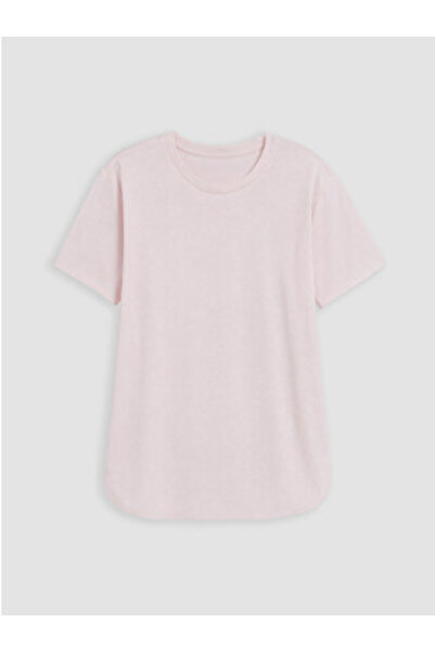 LC Waikiki New Season Pink Crew Neck Girls' T-Shirt