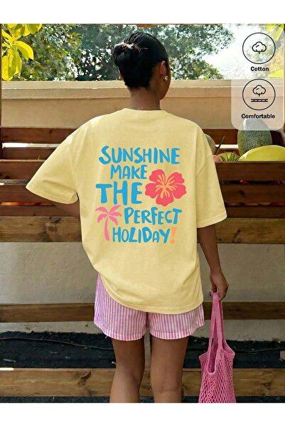 shams style MADFİRA Baskı Tişoürtü t-shirt (Kadın)