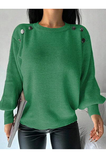 Iuliashop Pulover tricotat Sonia verde
