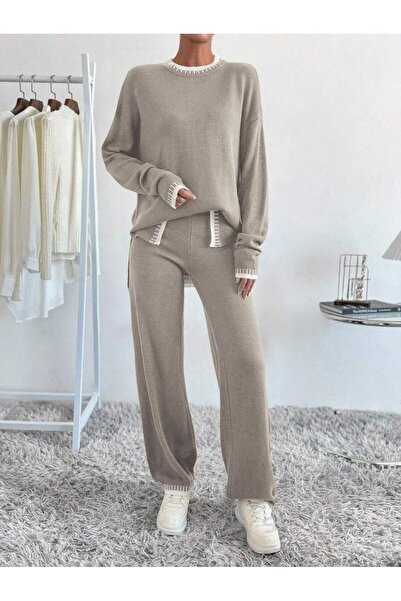 Iuliashop Knitted Tracksuit with Melvyn Grey Pants - L