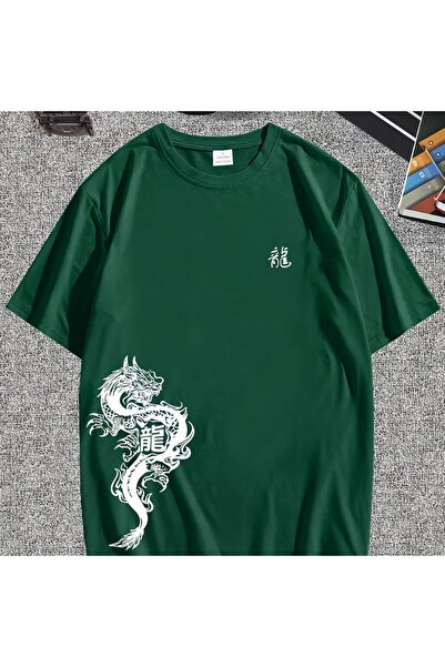 classy moda Άνετη εφαρμογή, Oversize, Μίνιμαλ μπλούζα με στάμπα μπροστά, κοντ...