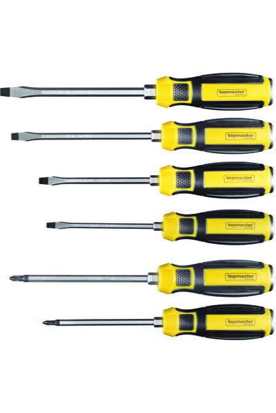 Top Master Pro Set of 6 CR-V TMP screwdrivers