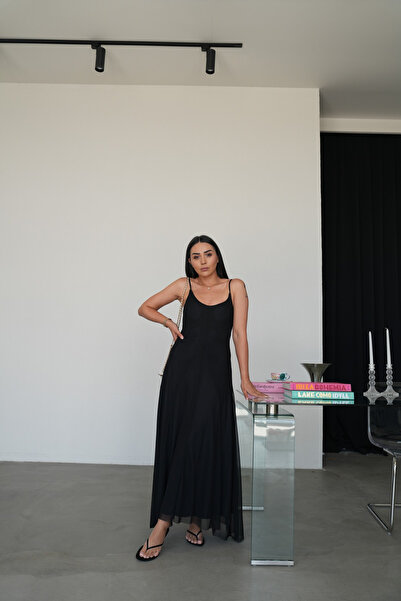 Özge Özgenç Tulle Dress with Rope Straps