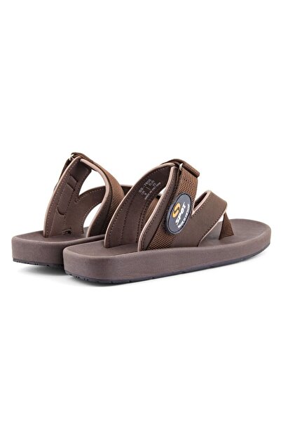 Spot Slippers for Men light weight comfort Men Slippers SS-7605 Brown