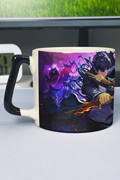 ZipZap Solo Leveling Anime Printed Ceramic Luxury Mug (1 Piece) Custom Black ...