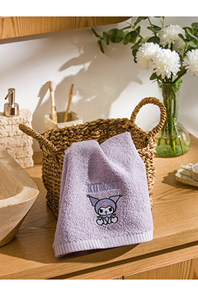 LC Waikiki Nevavm Farkıyla Kuromi Embroidered Cotton Face Towel 50X80 cm