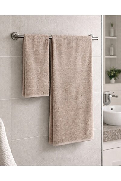 LC Waikiki Nevavm Farkıyla Santos 2-Piece Towel Set (Hand & Bath) 100% Cotton...
