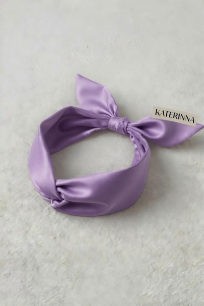 Katerinna 100% natural mulberry silk headband 19 momme. OEKO-TEX Standard 100...