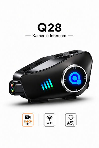 RAYLAX Kameralı HD 1080P Bluetooth kulaklık İntercom kask WiFi DVR gürültüsüz...