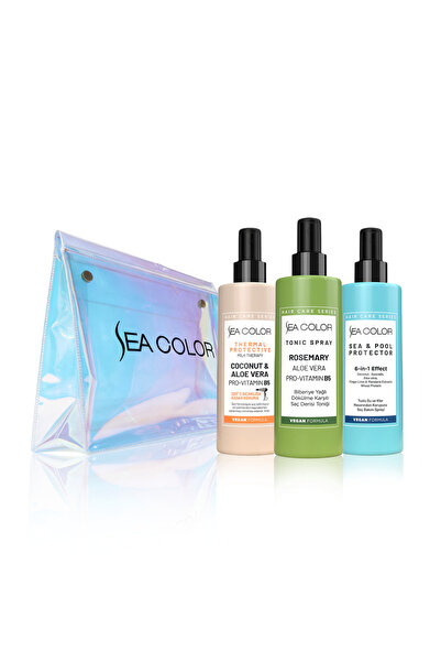 Sea Color 3'lü Saç Bakım Spreyi Seti Milk Therapy-Biberiye Tonik-Sea Pool Spr...