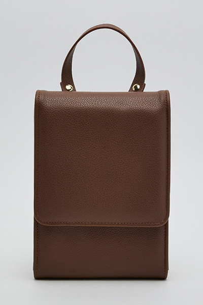 R&B Textured Flap Backpack