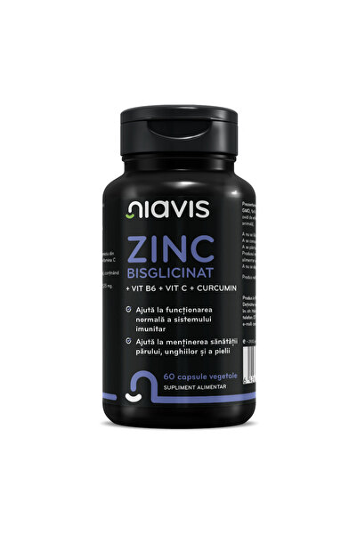 Niavis Zinc Bisglicinat + Vit B6 + Vit C + Curcumin 60 Cps