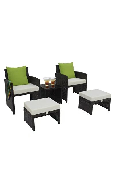 DE HOME Set mobilier de gradina DeHome MG221M, 4 locuri, culoare maro