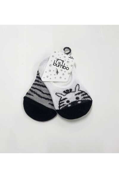 Baby by Bumbo zebra 2li %100 pamuk bebek babet