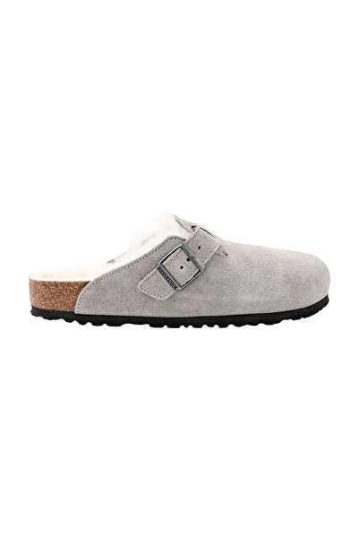 Birkenstock Boston 1017650 Unisex Terlik Gri Juststep