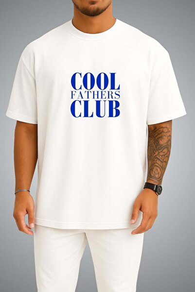 Bahriyeli Collection Oversize Cool Fathers Club Chest and Back Printed Unisex...