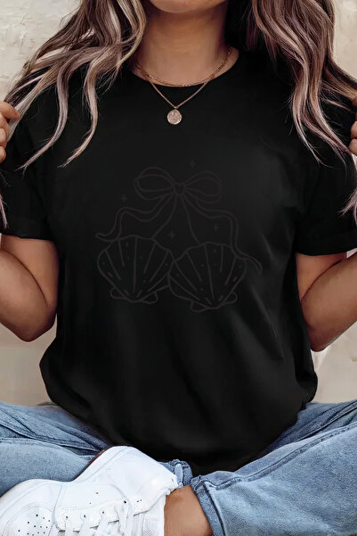 Sarah's Boutique Women's T-shirt – 100% cotton – Shell Bow