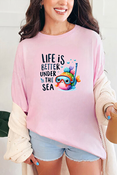 Sarah's Boutique Women's T-shirt – 100% cotton – Under Sea