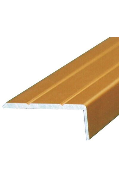 Profile Aluminiu Profil treapta, 25/10mmx1m, auriu