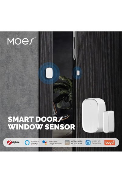 MOES Senzor inteligent usa/geam Zigbee compatibil Tuya Smart/Smart Life