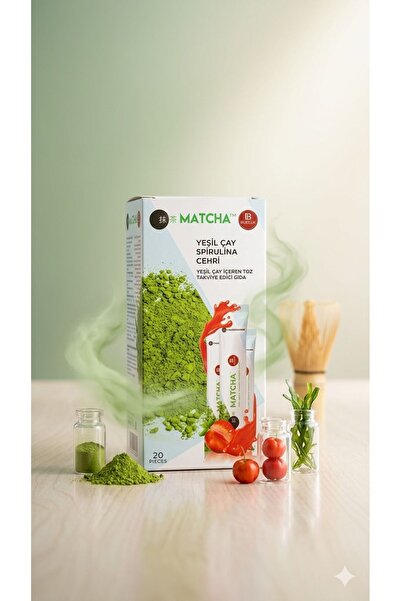 Bilge İlaç Matcha yeşil çay spirulina cehri