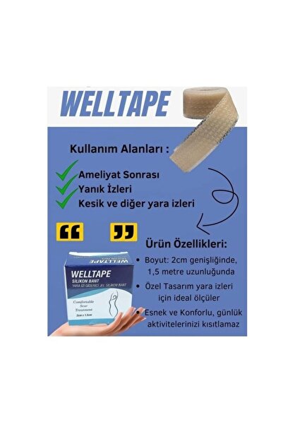 WELLTAPE SİLİKON BANT 2CM X 1,5M