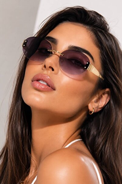 ModaLucci نظارات شمسية دائرية باللون الأرجواني من NEW SEASON