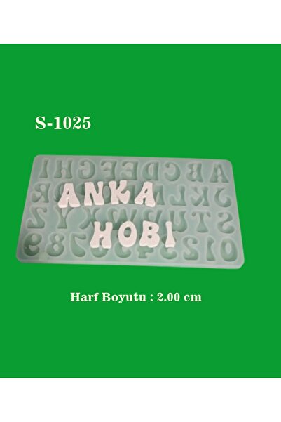 AnkaHobiMarket Alfabe Harf ve Rakam Silikon Kalıp (S1025)