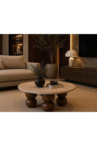larissa design orta sehpa çap 100cm