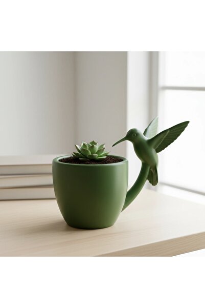 OEM Ghiveci Decorativ cu Pasăre Colibri, Suport pentru Plante mici