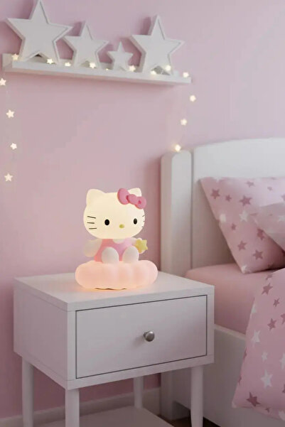 Miniso Sanrio Lisanslı Hello Kitty Silikon Başlıklı LED Gece Lambası – Dekora...