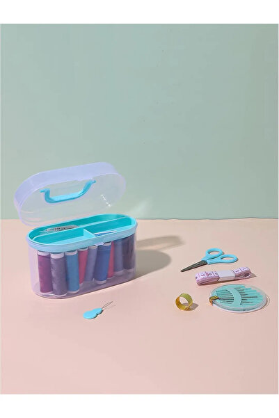 Miniso Licensed Boxed Sewing Set Mint Green 15 cm – Practical Travel and Home...