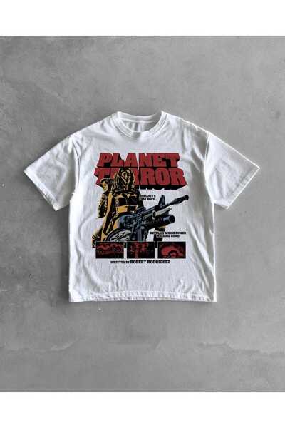 Grafftee Clothing Planet Terror Printed Unisex Oversize T-Shirt