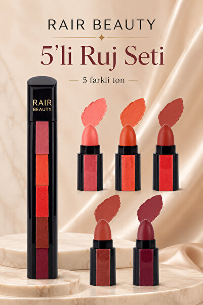 RAİR BEAUTY 5'li Matruşka Ruj Seti