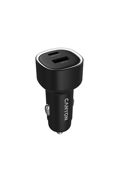 CANYON Încărcător auto OnDrive 85, 85W, PD, USB-A + USB-C, Negru