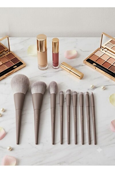 Energy 10-Piece Professional Makeup Brush Set – Ultra Soft Fibers – Full Face...