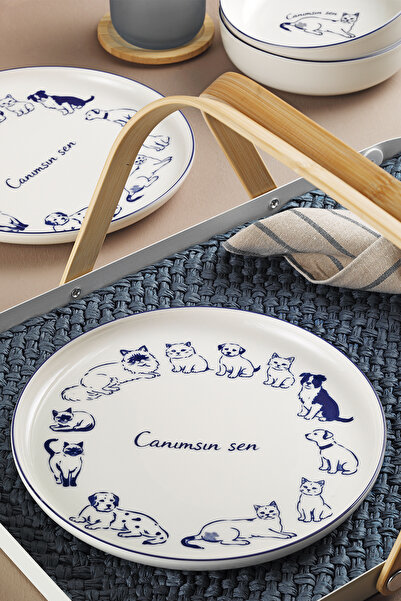 Bone Slot 2 Pieces 21 Cm Serving Plate