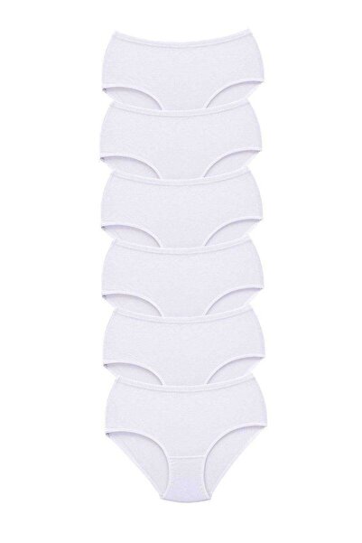 Mestore 6-pack tutku women's high-waisted bato panties with thick elastic wai...