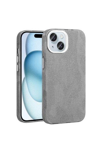 Casetify iPhone 15 Kılıf M-Safe Şarj Özellikli Kamuflaj Tasarımlı SAH Sera Se...