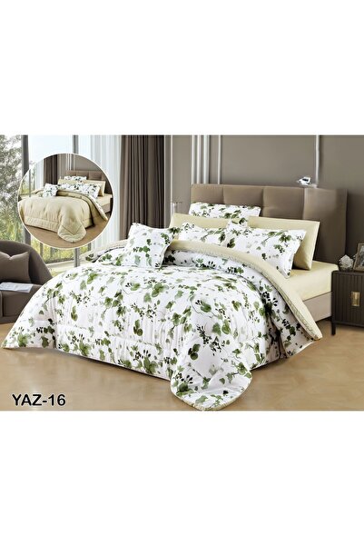 SFT Summer Royal 8 Pieces Reversible Luxury Bedspread Set for You and Your El...